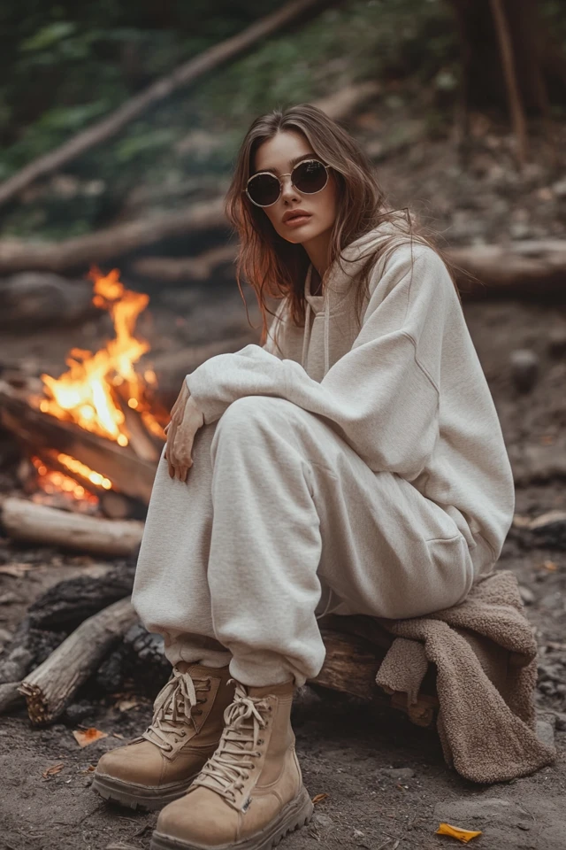 Relaxed Campfire Outfits with Comfortable Sweats - photo 6