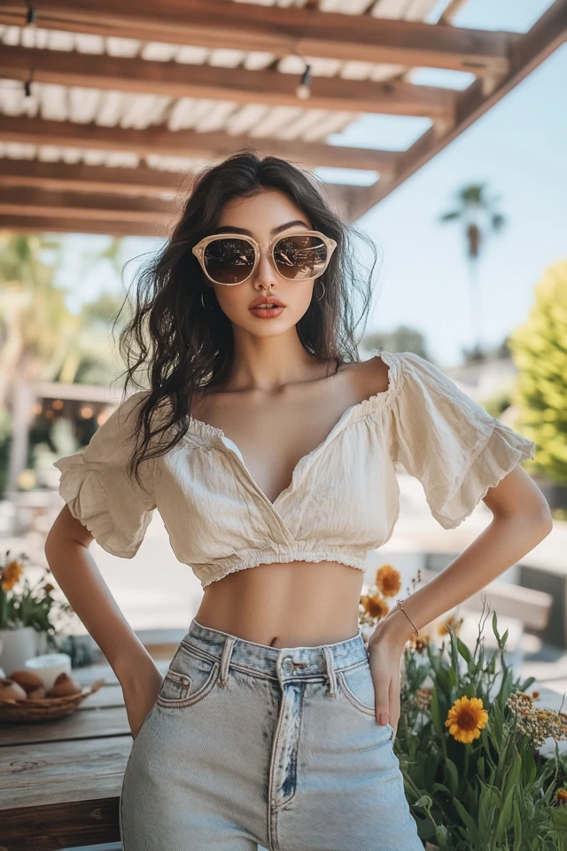 Casual Brunch Date Outfits with Light Denim - photo 4
