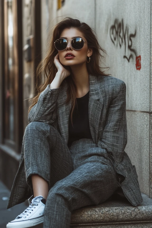 Trendy City Stroll Outfits with Statement Sneakers - photo 6