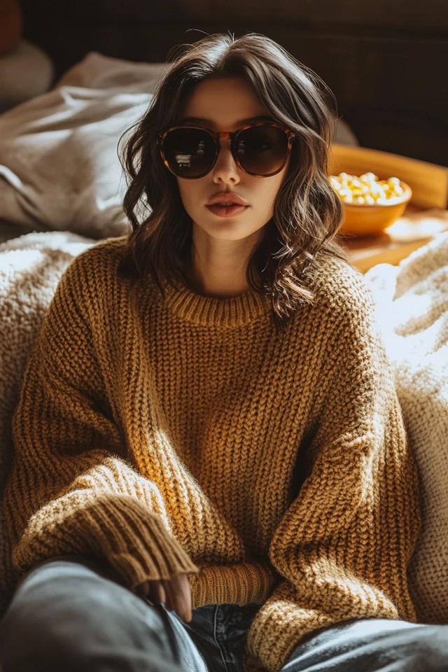 Comfy Movie Marathon Looks with Cozy Sweaters - photo 6