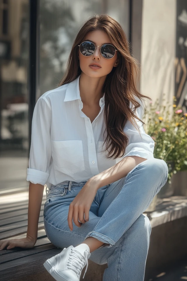 Comfortable White Sneakers for Casual Outfits - photo 6
