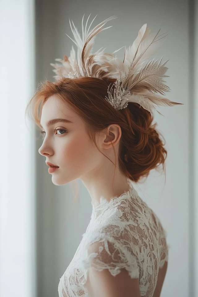 Feather Hair Accessories: How to Make Them Work for You - photo 6