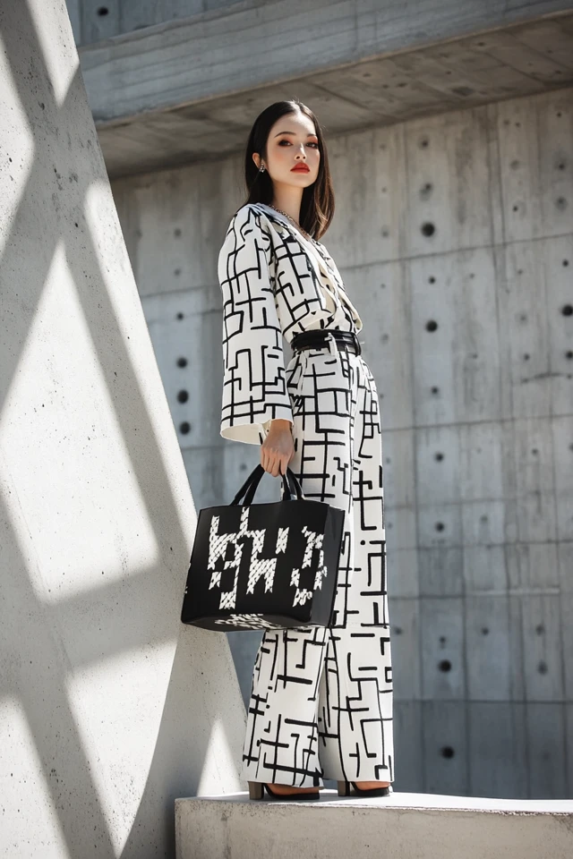 Styling Boldly Patterned Bags with Subtle Outfits - photo 6