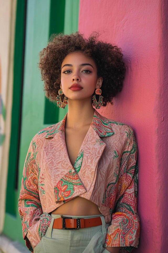 How to Pair Accessories with Cropped Jackets - photo 6