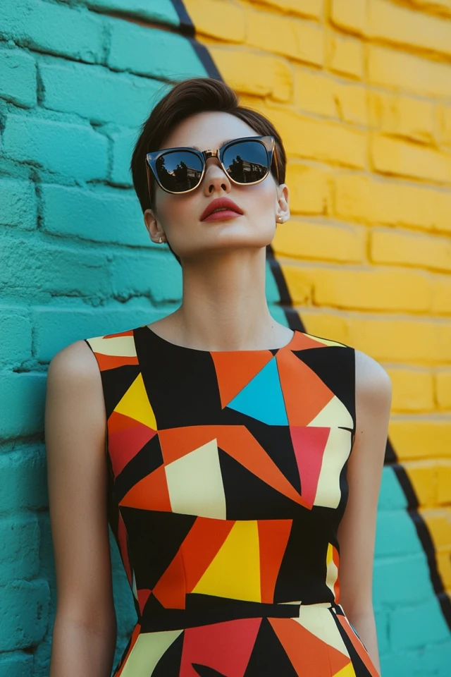 Striking Geometric Patterns in Summer Dresses: Bold, Modern, and Playful - photo 6