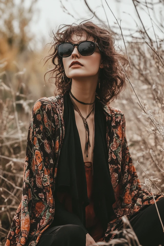 Bohemian Layering for Fall Transition Looks: Effortless, Cozy, and Chic - photo 6
