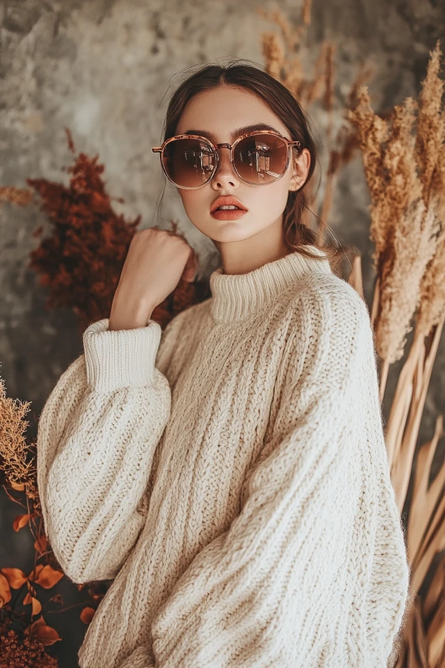 Pairing Cream and Warm Rust for Everyday Sweaters - photo 6