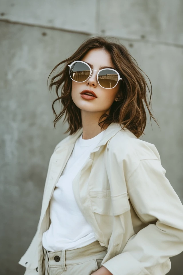 Crisp White and Soft Olive Outfits for Transitional Seasons - photo 5