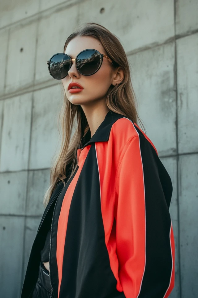 Mixing Black and Coral for Effortless Casual Jackets - photo 6