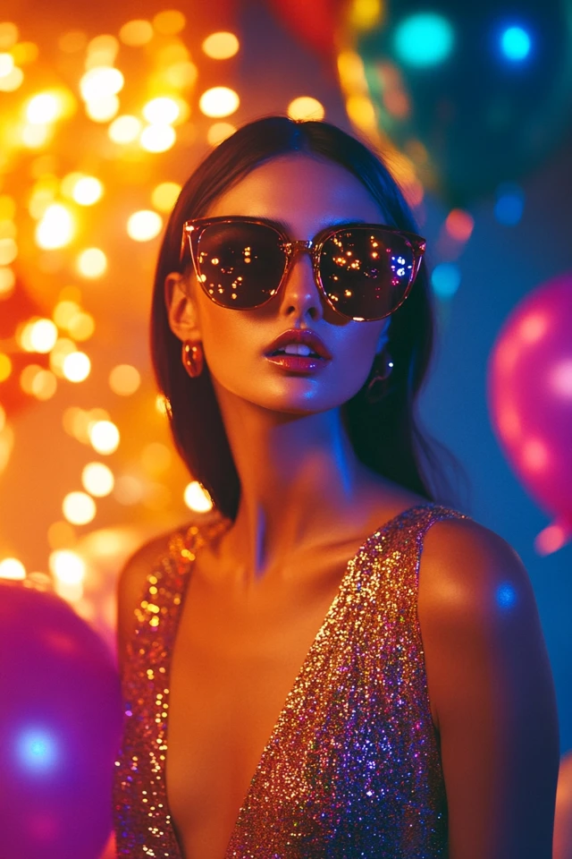 Glitter-Coated Dresses for Birthday Photo Shoots: Sparkling Style to Capture Your Special Day - photo 3