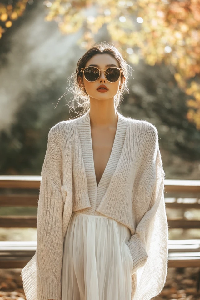 Layering Knitwear with Chiffon for Effortless Layers: A Guide to Chic and Cozy Style - photo 3