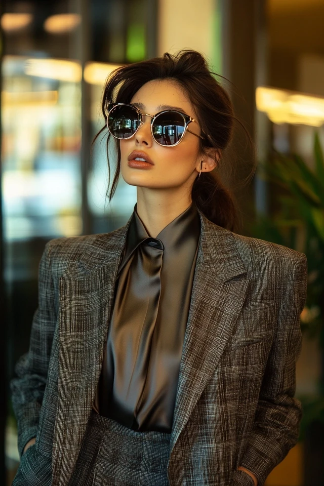 Combining Tweed and Satin for Polished Workwear: Classic Elegance Meets Modern Luxury - photo 3
