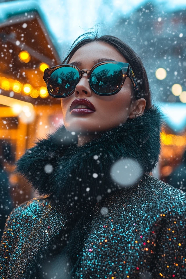 Faux Fur and Sequins Together for Bold Holiday Coats: The Perfect Blend of Glamour and Warmth - photo 3