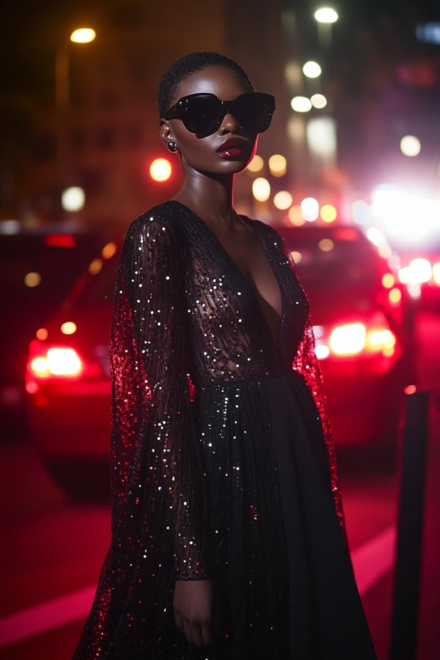 Sheer Mesh and Sequins in Daring Evening Gowns: Unleashing Bold Elegance - photo 3
