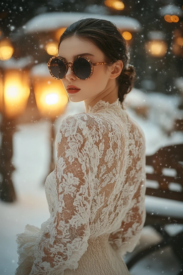 Lace and Wool for Warm Winter Dresses - photo 3