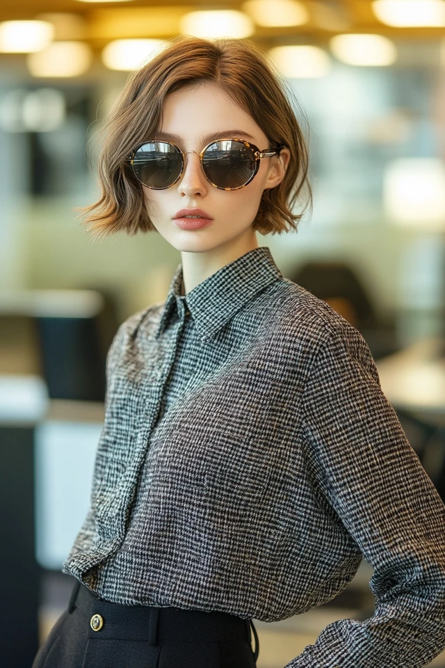Tweed and Silk for Polished Work Blouses - photo 3