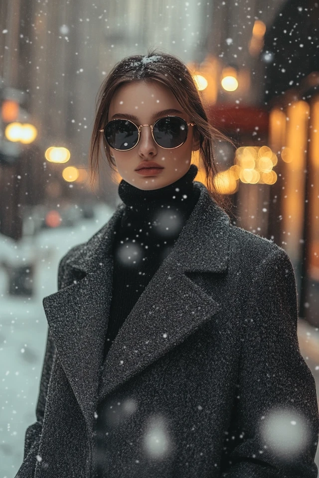 Soft Turtlenecks Under Wool Coats for Winter Warmth - photo 3