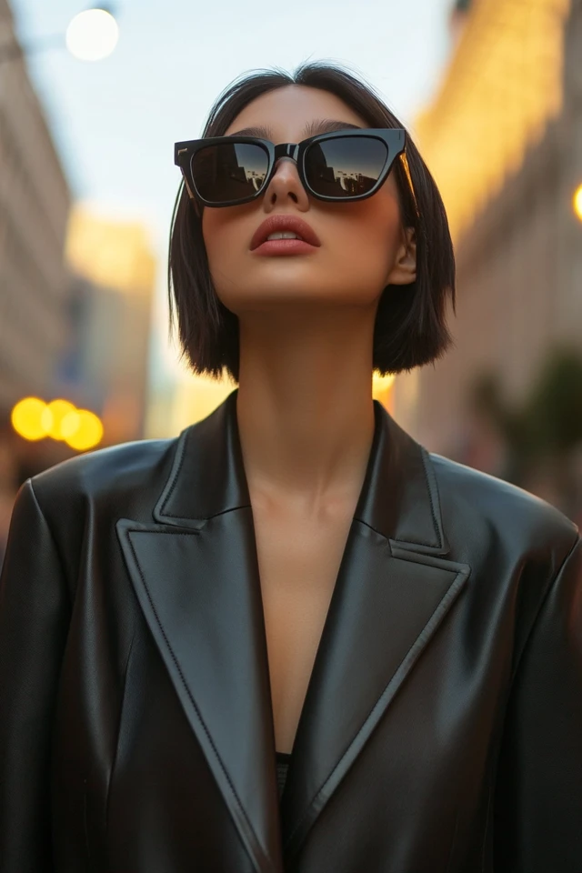 Faux Leather Blazers for Fall Power Looks - photo 3