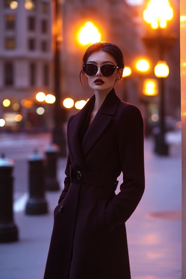Luxe Wool Coats in Jewel Tones for Fall Evening Wear - photo 3