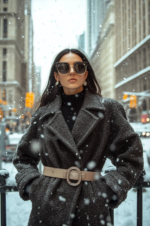 Statement Belts Over Oversized Coats for Winter Style - photo 3