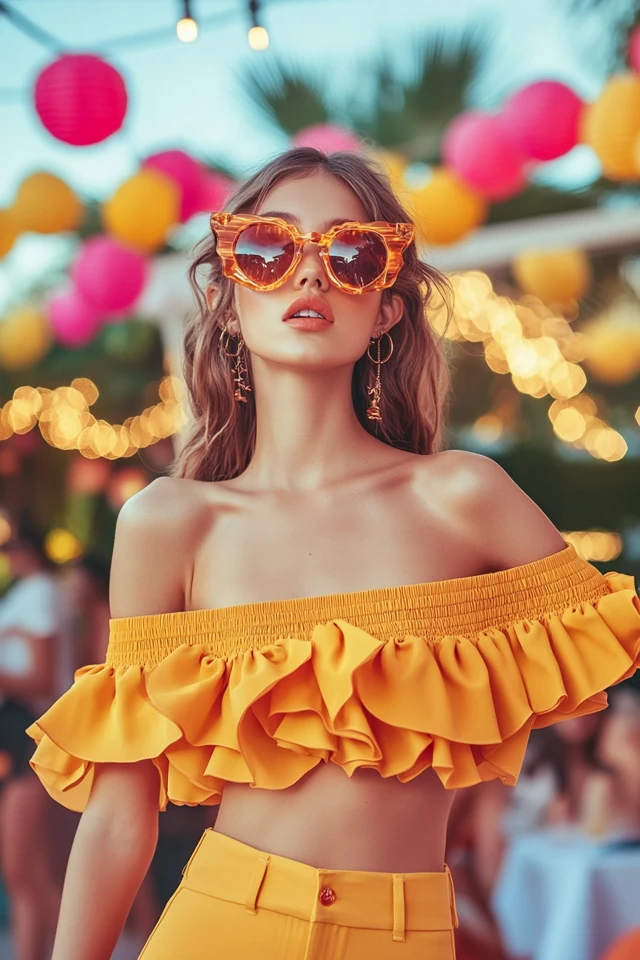 Ruffled Tops in Bright Colors for Summer Events - photo 3