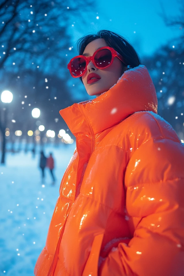 Oversized Puffer Jackets in Bright Hues for Winter Fun - photo 3