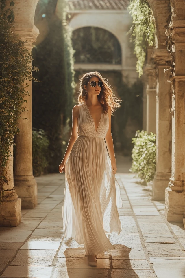 Pleated Maxi Dresses for Sophisticated Style - photo 3