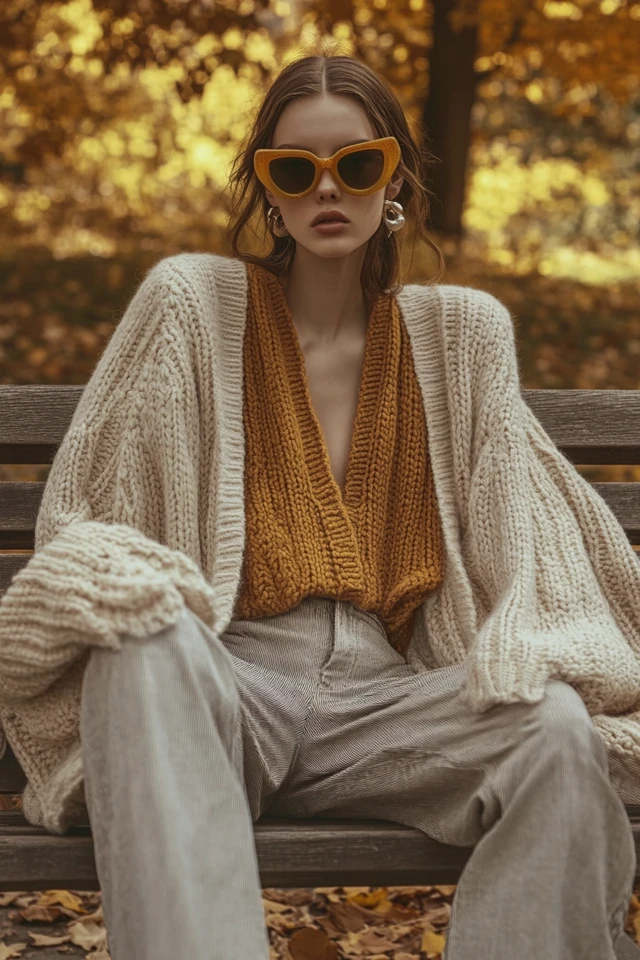 Oversized Cardigans with Sculpted Sleeves - photo 3