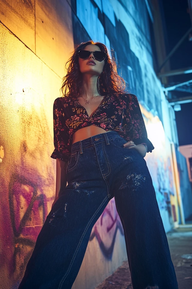Straight-Leg Jeans with Sculptural Seams - photo 3