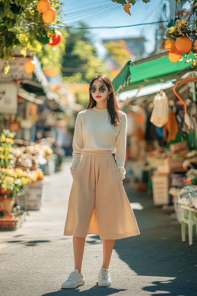 Relaxed Swing Skirts with Pockets: The Perfect Blend of Style and Practicality - photo 3