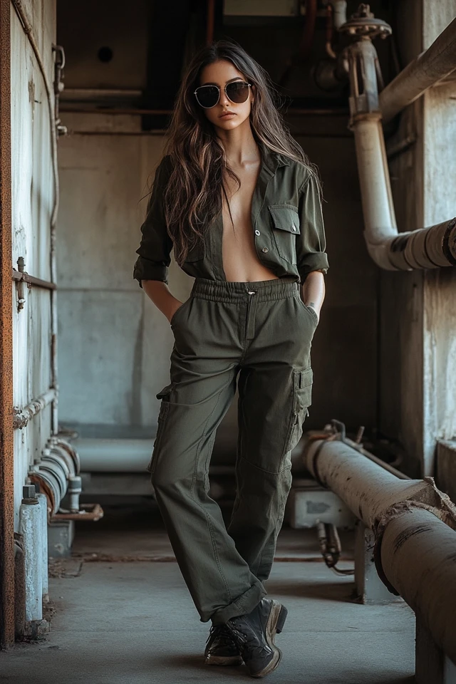 Relaxed Cargo Pants for Utility Chic - photo 2