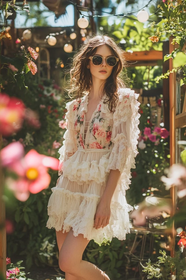 Playful Garden Party Dresses with Ruffle Accents: Romantic Style for Outdoor Elegance - photo 3