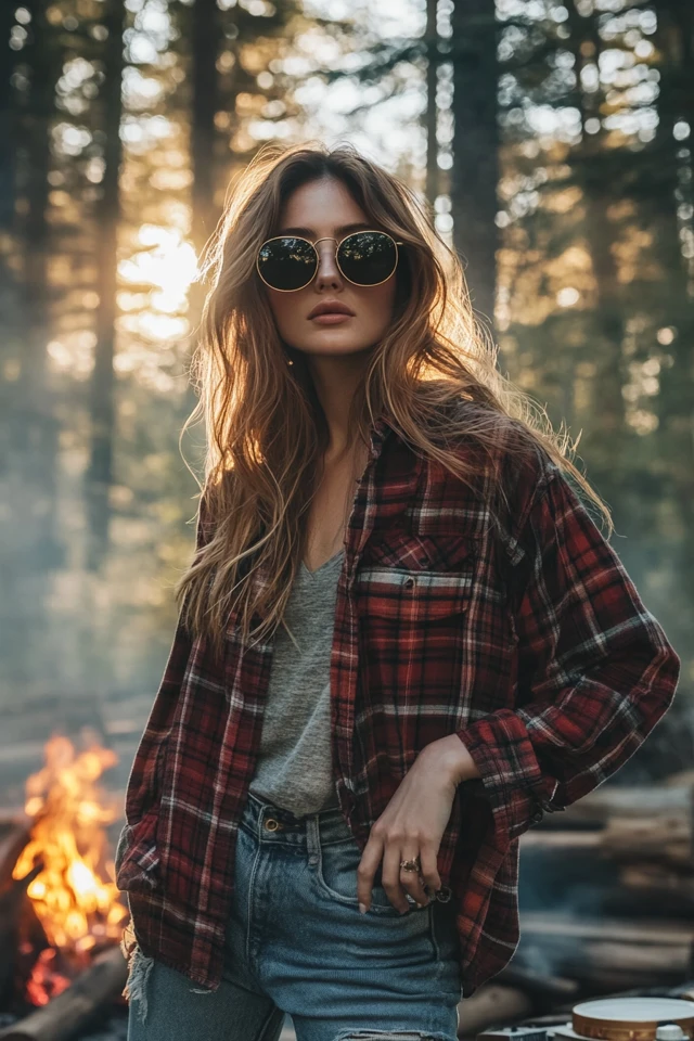 Relaxed Camping Styles with Cozy Flannels: Effortless Comfort for Outdoor Adventures - photo 3