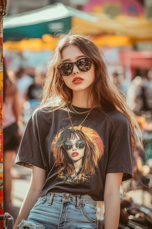 Trendy Flea Market Styles with Oversized Tees: Effortless Fashion for a Day of Treasure Hunting - photo 3