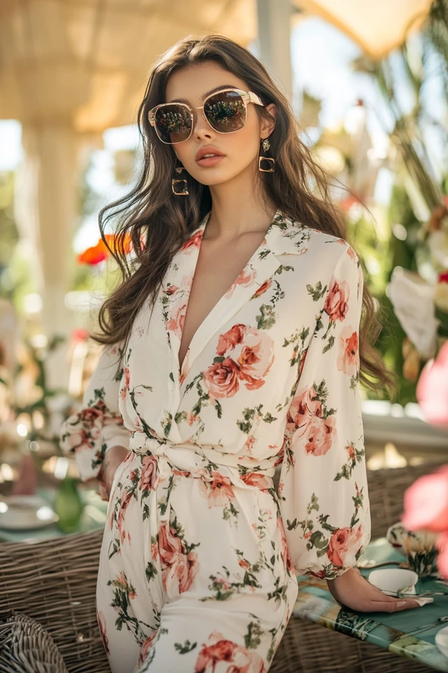 Stylish Springtime Brunch Looks with Floral Patterns: Effortless Elegance for the Season - photo 3