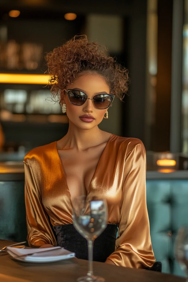 Effortless Wine and Dine Evening Looks with Satin Tops: Sophistication Made Simple - photo 3