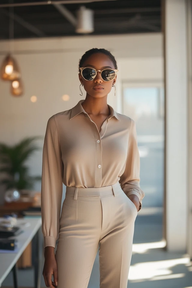 Neutral Blouses for Work-to-Weekend Looks - photo 3