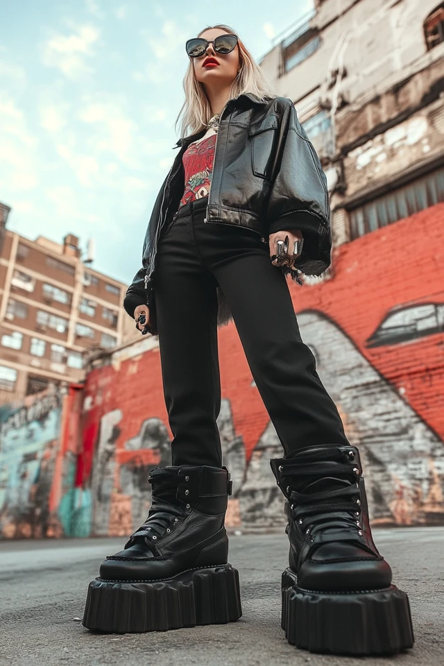 Statement Chunky Boots for Edgy Outfits - photo 2