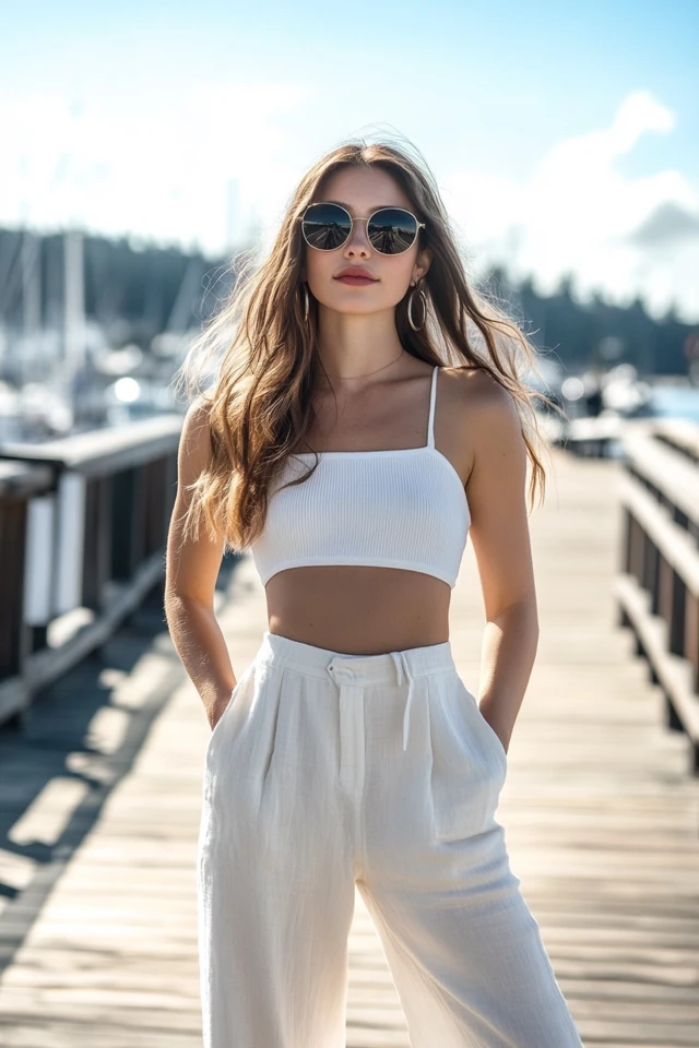 Cropped Wide-Leg Pants for Breezy Outfits - photo 3