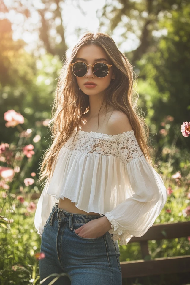 Flowy Peasant Tops for Casual Chic - photo 3