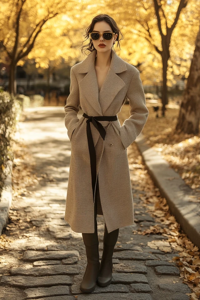 Neutral Wrap Coats for Cool Transitional Days - photo 3