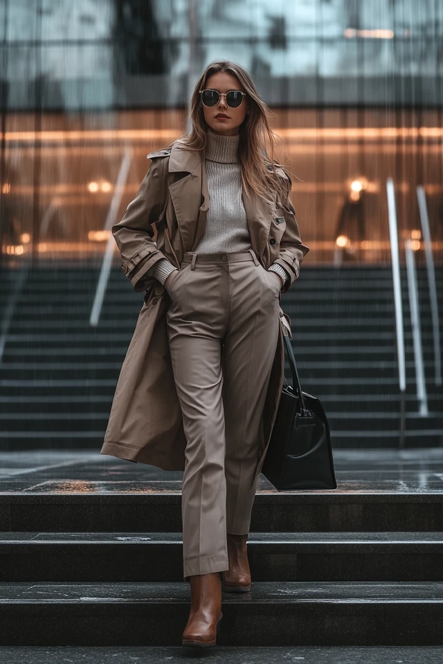 Slim Waterproof Pants for Rainy Days at Work - photo 3