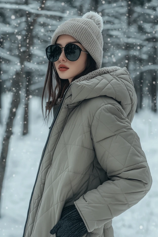 Warm Quilted Coats for Snowy Winter Strolls - photo 3