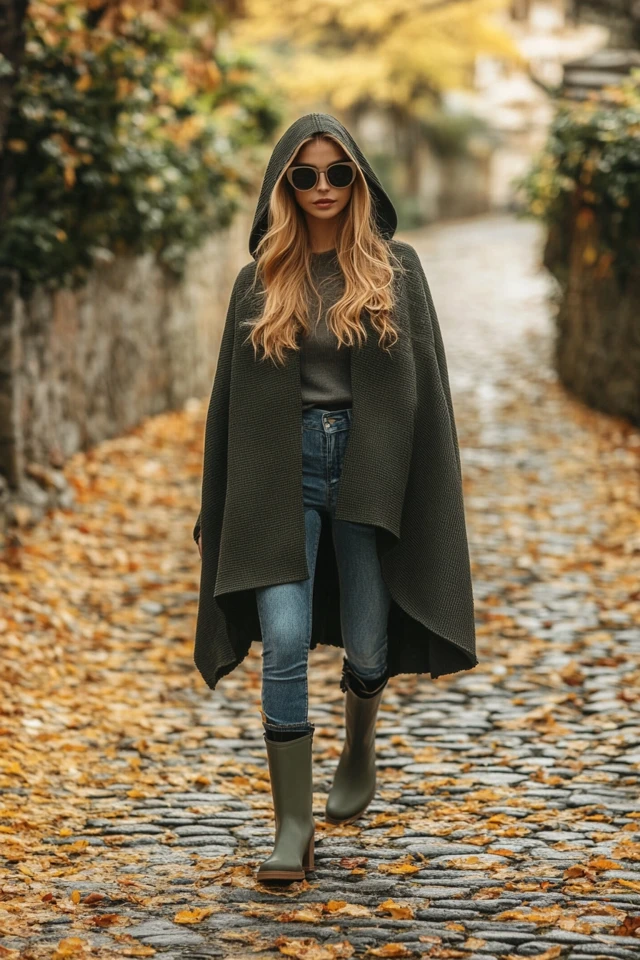 Water-Repellent Capes for Wet Fall Days - photo 3