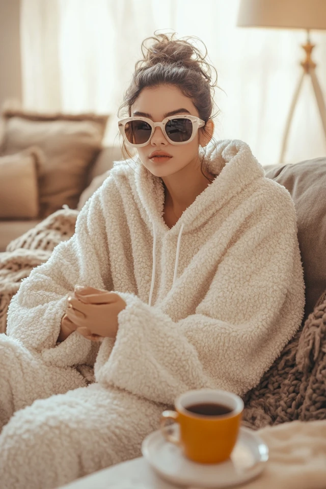Cozy Sherpa Hoodies for Indoor Winter Comfort - photo 3