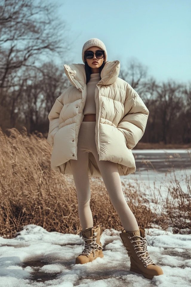 Oversized Puffers for Windy Outdoor Winter Adventures - photo 3