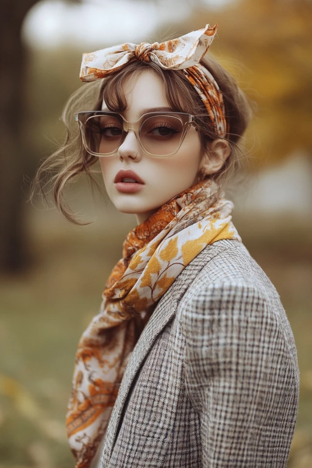 The Trendiest Hair Scarves and How to Tie Them - photo 3