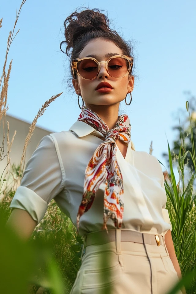 Unique Ways to Style Scarves as Tops - photo 3