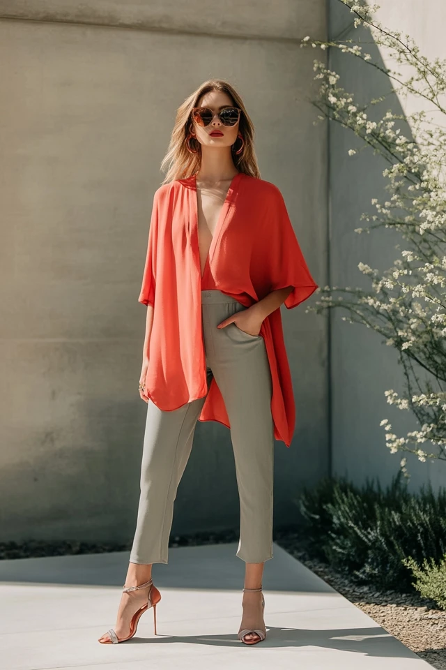 The Best Coral and Soft Grey Color Palettes for Tunics - photo 3
