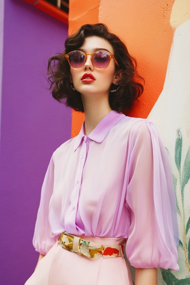 Periwinkle and Soft Pink in Feminine Blouses - photo 3